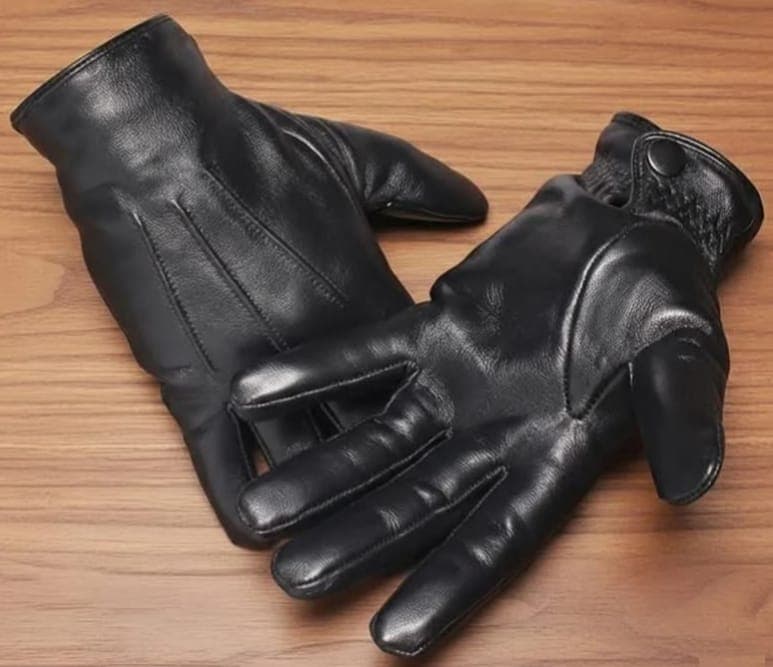 Classic Lined Black Leather DressRiding Gloves