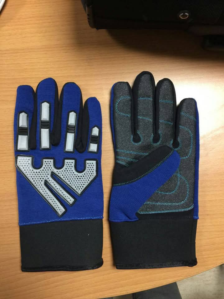 Precision Synthetic Mesh Mechanics Impact Safety Gloves