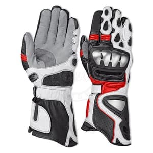 Professional Track Gauntlet Leather Racing Gloves
